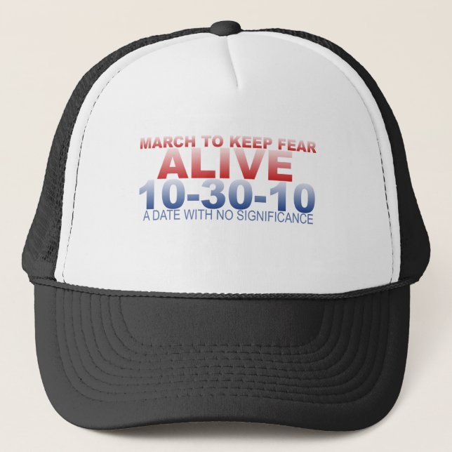 GORRA DE CAMIONERO MARZO PARA MANTENER MIEDO VIVO (Anverso)