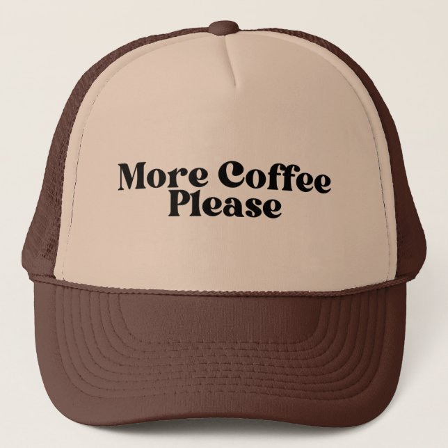 Gorra De Camionero Más café Por Favor Trucker Hat, café (Anverso)