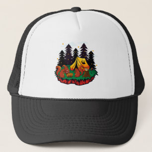 Gorra De Camionero Más Diversión Con Esta Ardilla De Camping