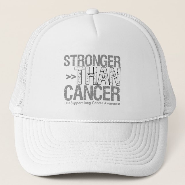 Gorra De Camionero Más fuerte que el cáncer - Cáncer de pulmón (Anverso)