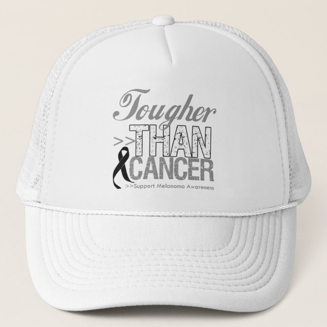 Gorra De Camionero Más fuerte que el cáncer - Melanoma (Anverso)