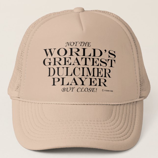 Gorra De Camionero Más grande jugador de Dulcimer cerrar (Anverso)