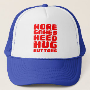 GORRA DE CAMIONERO MÁS JUEGOS NECESITAN BOTONES HUG