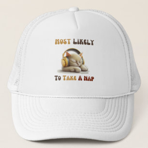 Gorra De Camionero Más Probable Que Se Eche Una Siesta