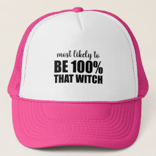 Gorra De Camionero Más Probable Que Sea 100% Esa Bruja De Halloween
