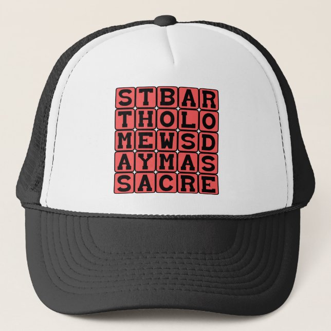 Gorra De Camionero Masacre del Día de San Bartolomé (Anverso)