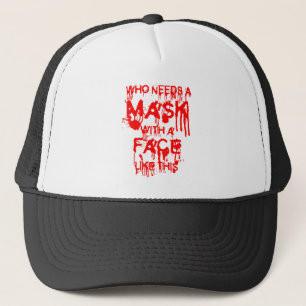 Gorra De Camionero Máscara de Halloween