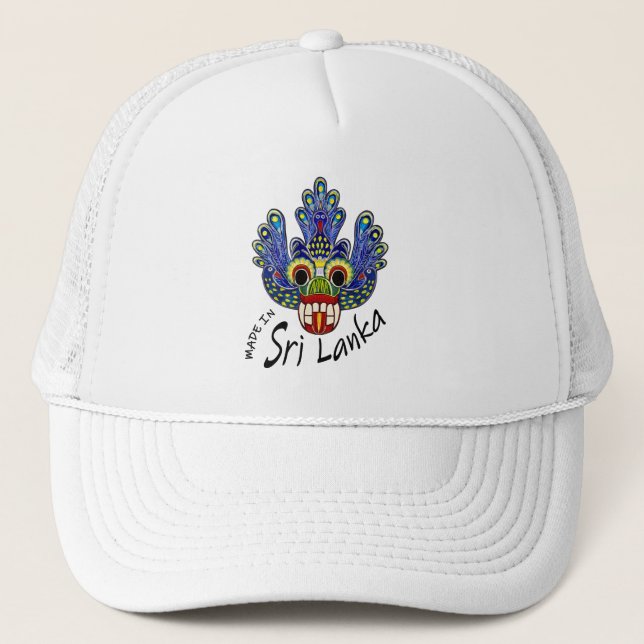 Gorra De Camionero Máscara de pavo real Sri Lanka (Anverso)