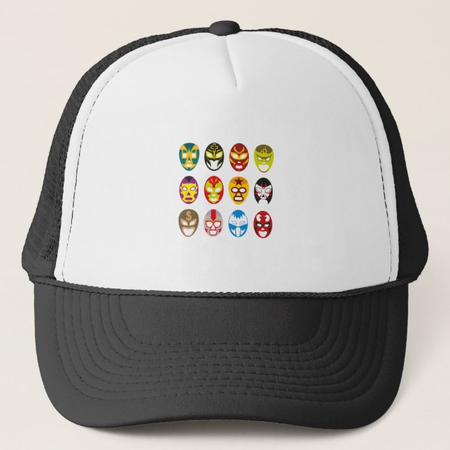 Gorra De Camionero Máscaras de lucha mexicanas (Anverso)