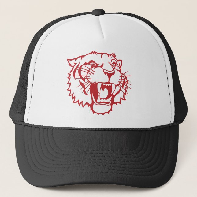 Gorra De Camionero Mascota de Bengala (roja) (Anverso)
