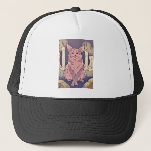 Gorra De Camionero Mascota de calabaza de la atmósfera mágica nocturn (Anverso)