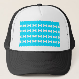 Gorra De Camionero mascota de fondo óseo de perro
