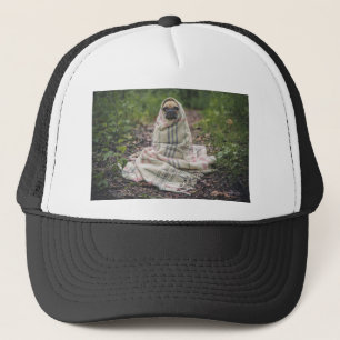 Gorra De Camionero Mascota de Perro Pug Cachorro de animal Cubierta e