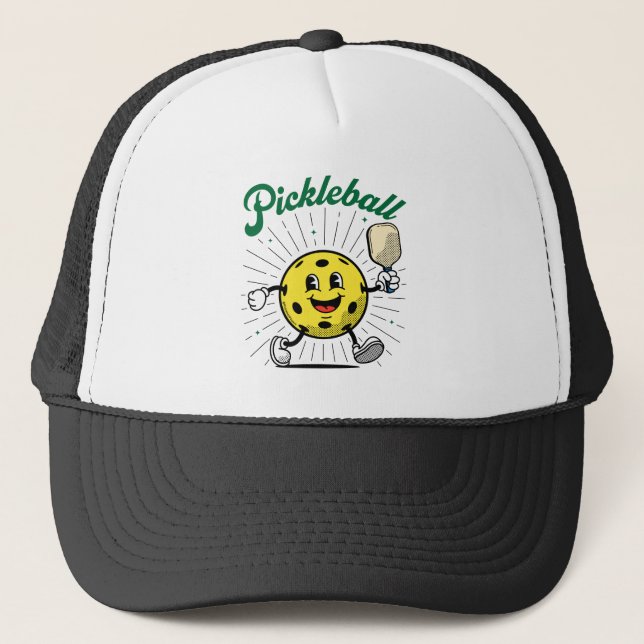 GORRA DE CAMIONERO MASCOTA DE PICKLEBALL (Anverso)