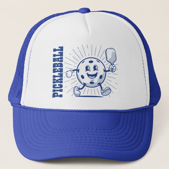 GORRA DE CAMIONERO MASCOTA DE PICKLEBALL (Anverso)