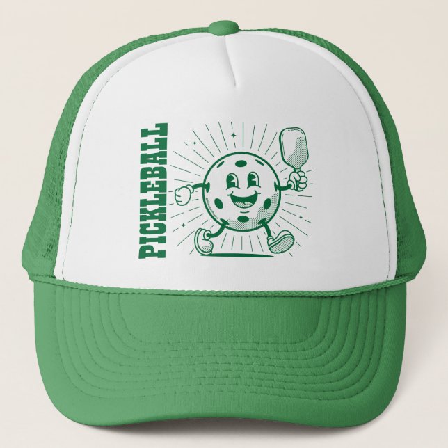 GORRA DE CAMIONERO MASCOTA DE PICKLEBALL (Anverso)
