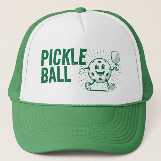 GORRA DE CAMIONERO MASCOTA DE PICKLEBALL (Anverso)