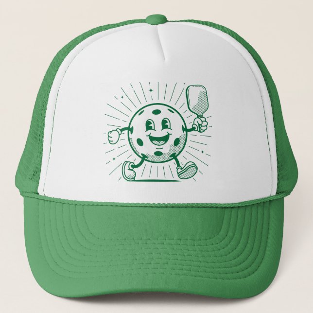 GORRA DE CAMIONERO MASCOTA DE PICKLEBALL (Anverso)