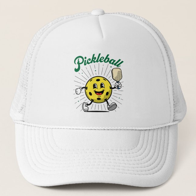 GORRA DE CAMIONERO MASCOTA DE PICKLEBALL (Anverso)