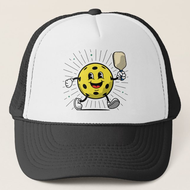 GORRA DE CAMIONERO MASCOTA DE PICKLEBALL (Anverso)