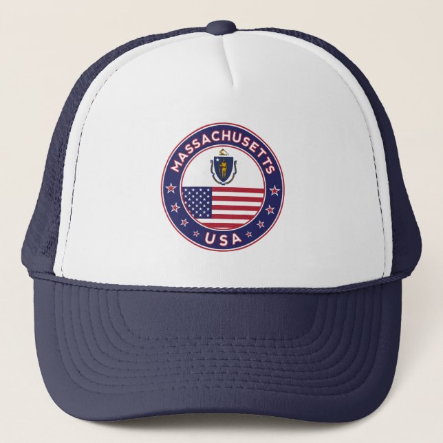 Gorra De Camionero Massachusetts, camiseta de Massachusetts, leyenda (Anverso)