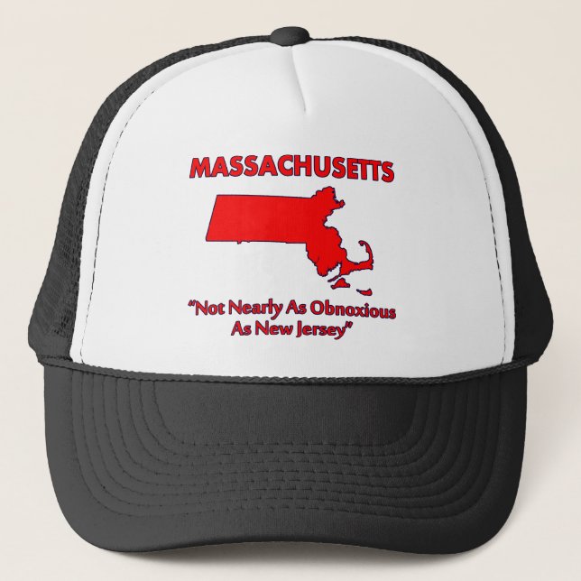 Gorra De Camionero Massachusetts - No tan odioso como Nueva Jersey (Anverso)