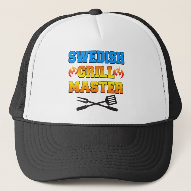 Gorra De Camionero Master de Grill Sueco (Anverso)