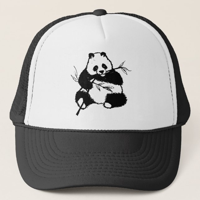 Gorra De Camionero Masticando Panda (Anverso)