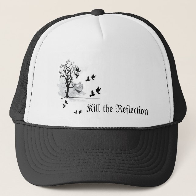 Gorra De Camionero Mate a la reflexión - árbol muerto (Anverso)