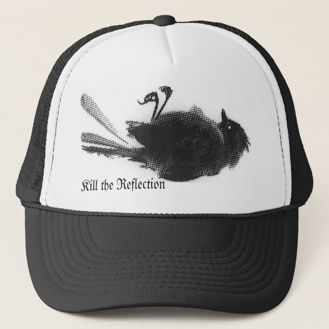 Gorra De Camionero Mate a la reflexión - pájaro muerto (Anverso)