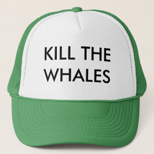GORRA DE CAMIONERO MATE A LAS BALLENAS