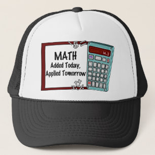 Gorra De Camionero Matemáticas: Añadido hoy, aplicado mañana