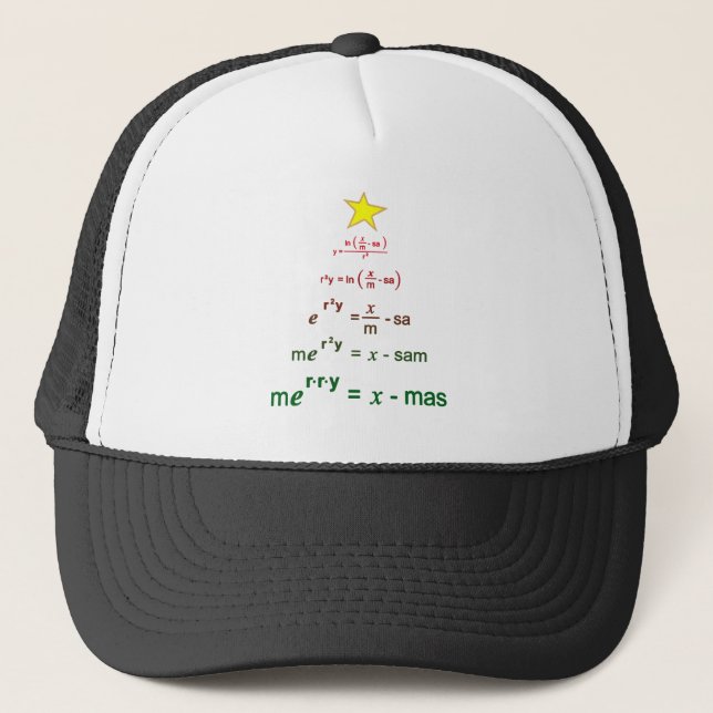 Gorra De Camionero Matemáticas de navidades (Anverso)