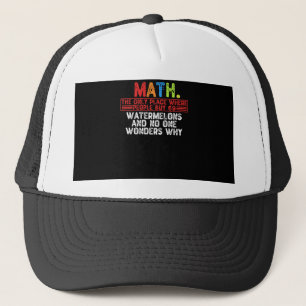 Gorra De Camionero Matemáticas. El único lugar donde la gente compra 