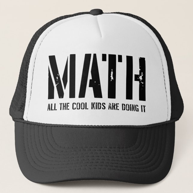 Gorra De Camionero Matemáticas. Todos los niños frescos la están (Anverso)