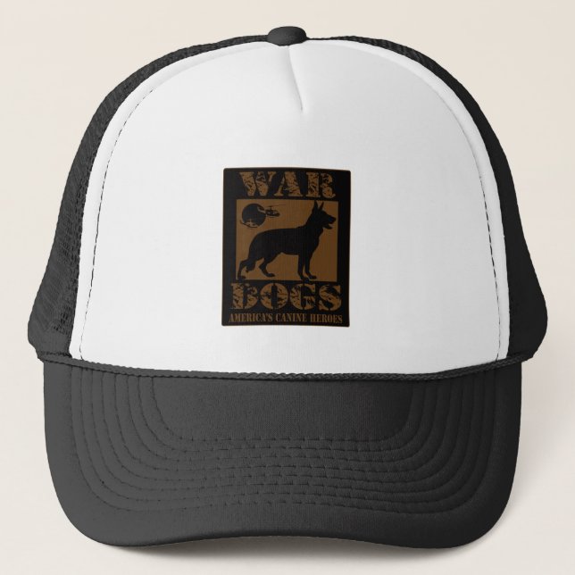 Gorra De Camionero Material gráfico de perros-guerra (Anverso)