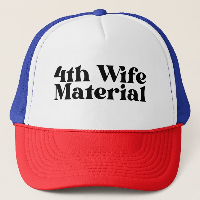 Gorra de camionero material para 4ta esposa, Divor (Anverso)