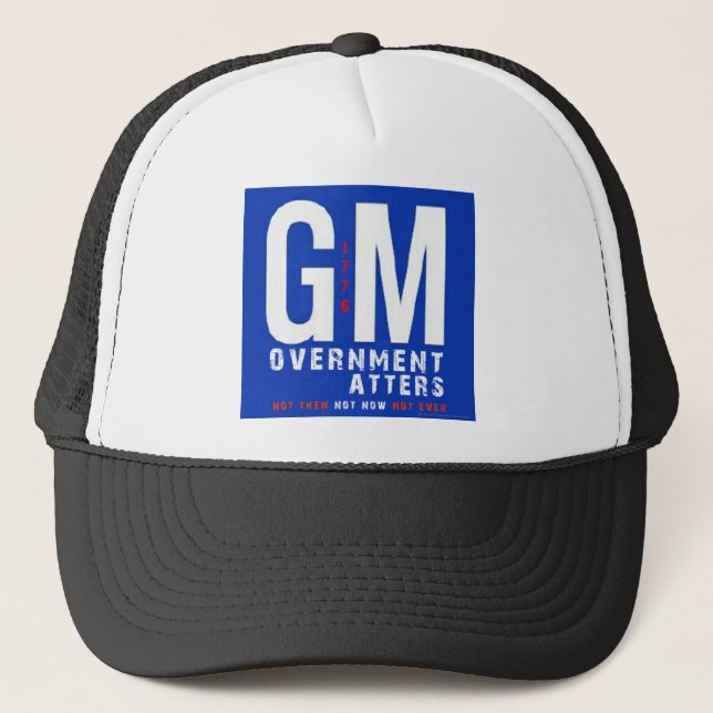 Gorra De Camionero Materias del gobierno del GM (Anverso)