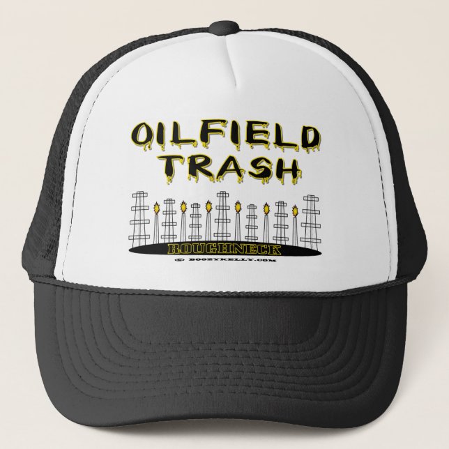 Gorra De Camionero Matón, gorra, basura del campo petrolífero, (Anverso)
