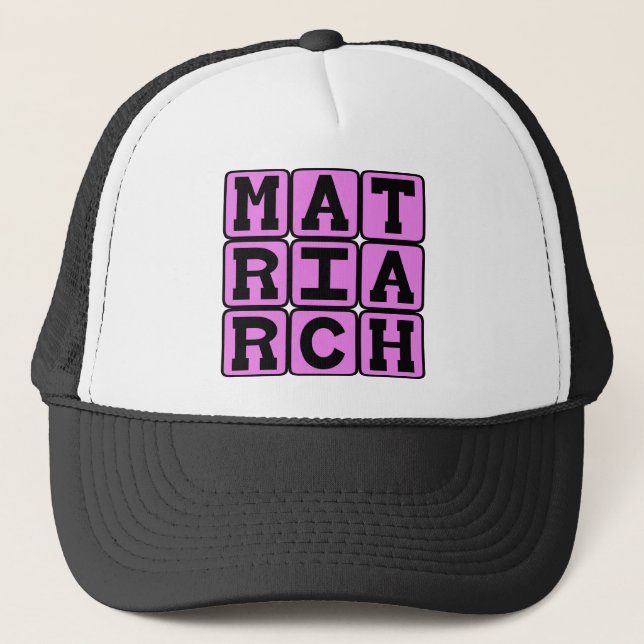 Gorra De Camionero Matriarca, madre de la familia (Anverso)