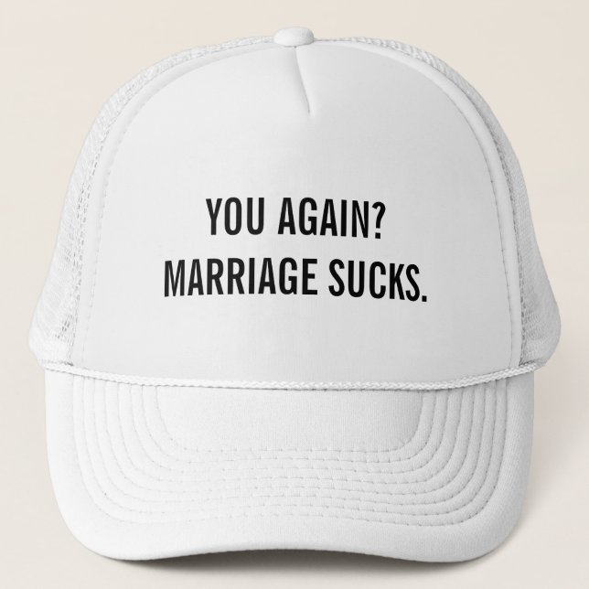Gorra De Camionero Matrimonio de Sucks (Anverso)