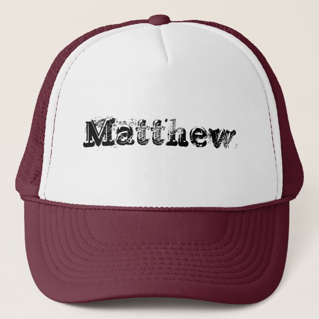 Gorra De Camionero Matthew (Anverso)