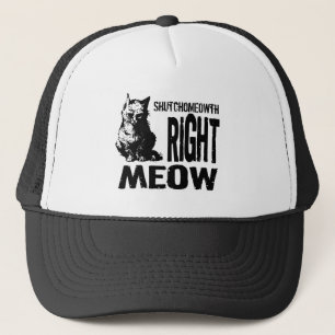 Gorra De Camionero ¡MAULLIDO correcto de ShutchoMEOWTH! Gatito