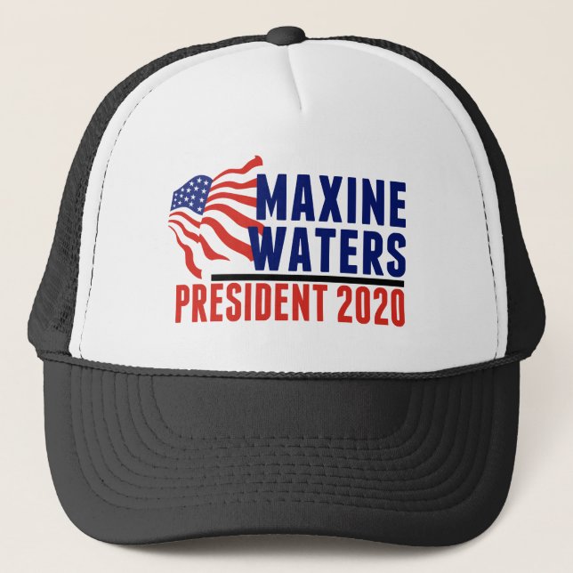Gorra De Camionero Maxine Waters para presidente 2020 (Anverso)