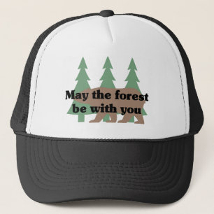 Gorra De Camionero Mayo el bosque esté con usted