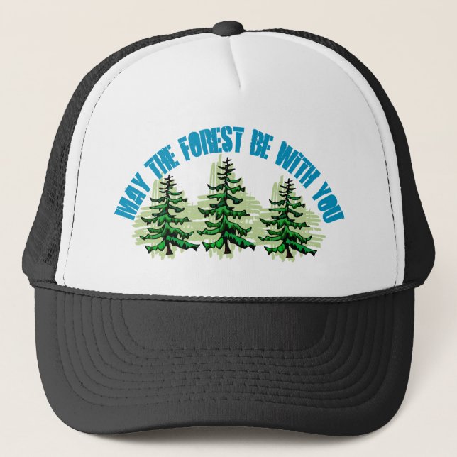 GORRA DE CAMIONERO MAYO EL BOSQUE ESTÉ CON USTED (Anverso)
