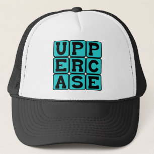 Gorra De Camionero Mayúsculas, estilo de letra
