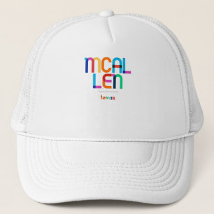 Gorra De Camionero Mcallen Texas de mediados de siglo, Arte Pop,