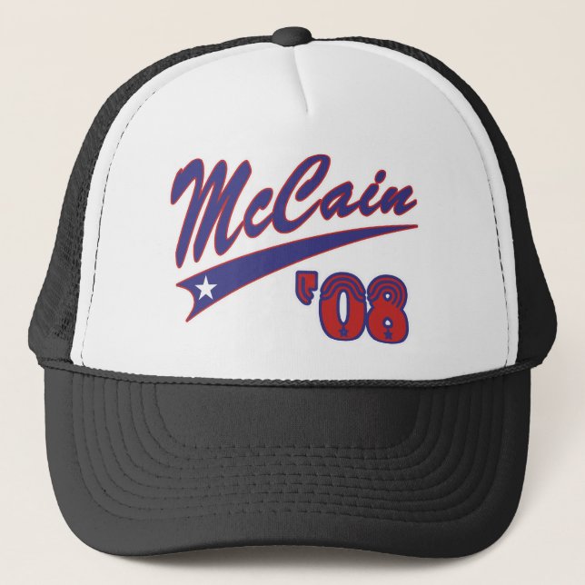 Gorra De Camionero McCain 08 Swoosh (Anverso)