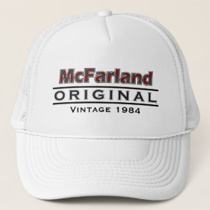 Gorra De Camionero McFarland Vintage Personaliza tu año de nacimiento